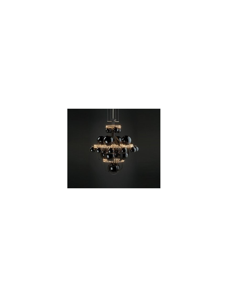 Royal BB Luxury Chandelier Quasar black color front view Royal BB Luxury Chandelier Quasar black color front view