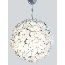 Flower Chandelier Muralight white color front view