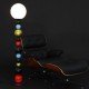 RGB floor lamp Zero red / black / gold / blue color side view