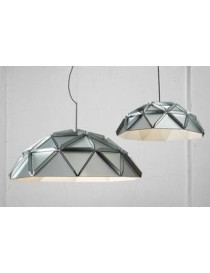 Apollo pendant lamp Dark silver color front view