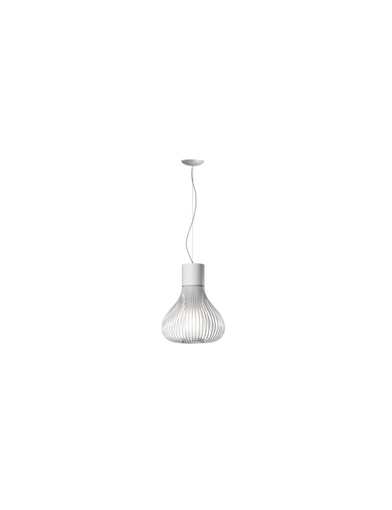 Chasen s2 pendant lamp Flos white color front view Chasen s2 pendant lamp Flos white color front view