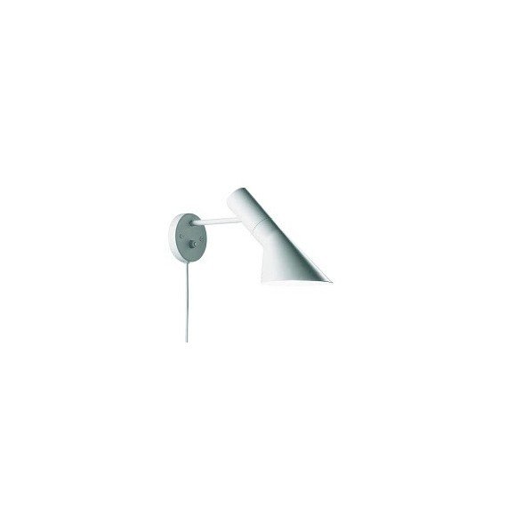 Arne Jacobsen wall lamp Louis Poulsen white color front view