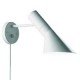 Arne Jacobsen wall lamp Louis Poulsen white color front view