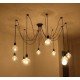 Edison style Chandelier Pottery Barn black color with detail