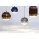 Fin Obround LED pendant lamp Tom Dixon copper color / blue color / argent color back view