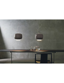 Chouchin 3 pendant lamp Foscarini grey color side view