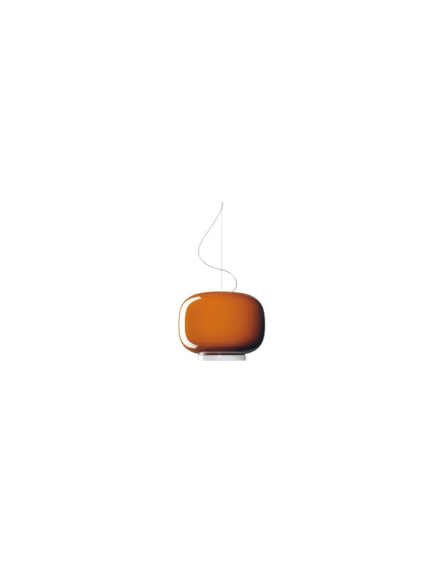 Chouchin 1 pendant lamp Foscarini orange color front view