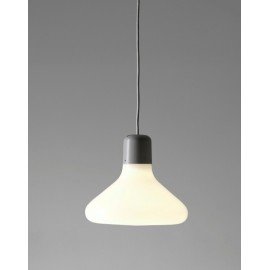 Form pendant lamp Form us with love white color Cone front view