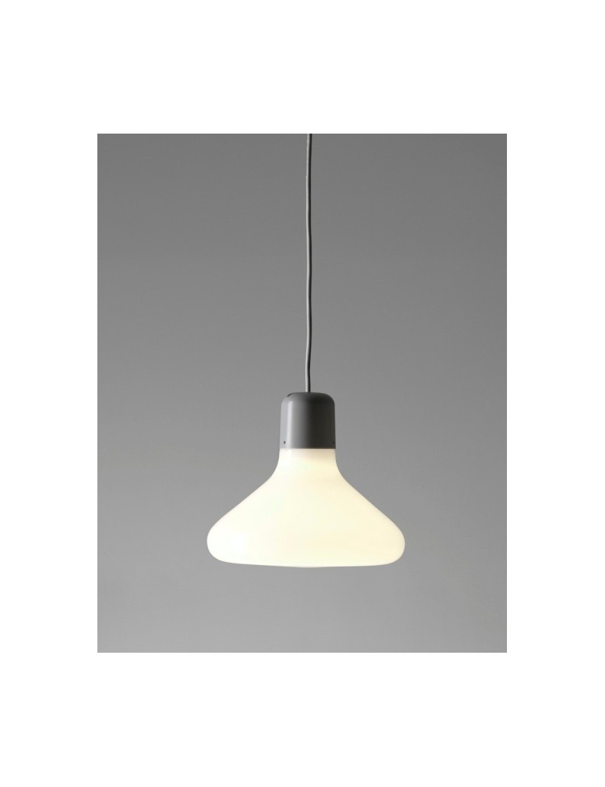 Form pendant lamp Form us with love white color Cone front view