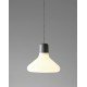 Form pendant lamp Form us with love white color Cone front view