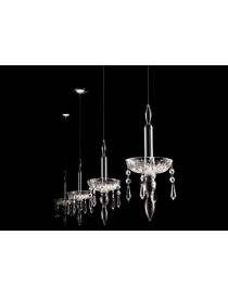 Limelight built in pendant lamp Facon de venise transparent color front view