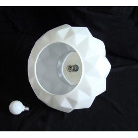 Deluxe ceiling lamp Murano Due white color top view