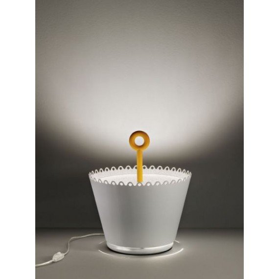 Lola table lamp Italamp coffee color front view