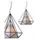 Himmeli pendant lamp Kevin Reilly Lighting black color front view