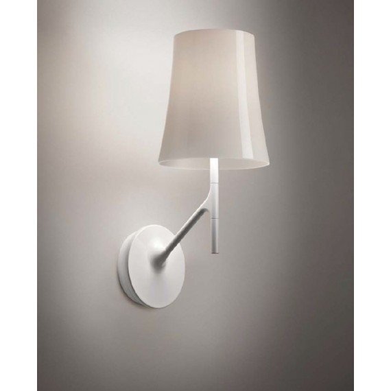 Birdie wall lamp Foscarini white color front view