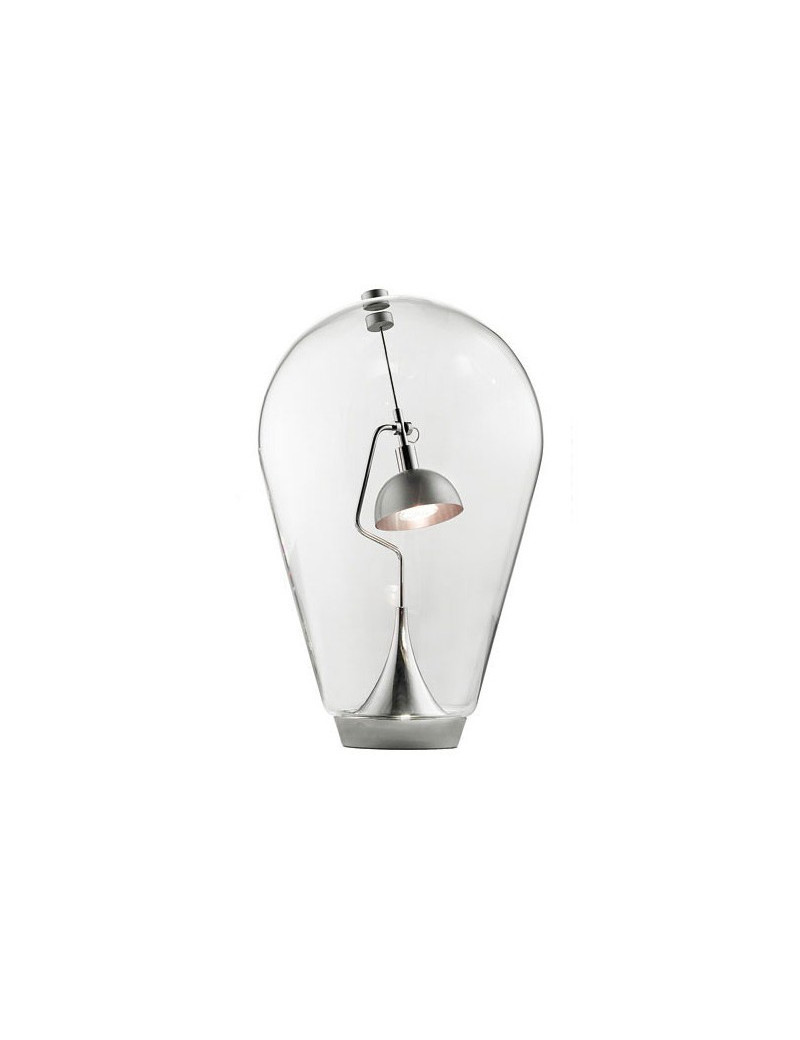 Blow table lamp Studio Italia Design transparent color front view Blow table lamp Studio Italia Design transparent color front view