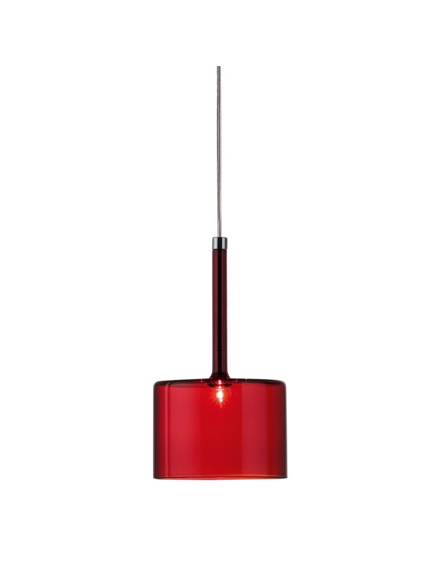 Spillray pendant lamp L Axo red color front view Spillray pendant lamp L Axo red color front view