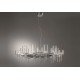 Spillray chandelier 20 lights round Axo white color side view