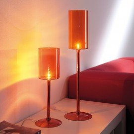 Spillray table lamp Axo red color S / L side view