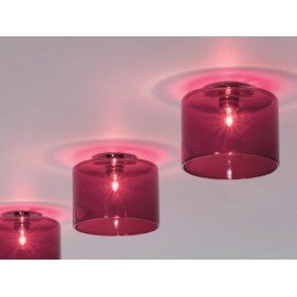 Spillray ceiling lamp M Axo red color side view