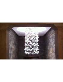 Shoal bone Chandelier Scabetti white color 500pcs with detail