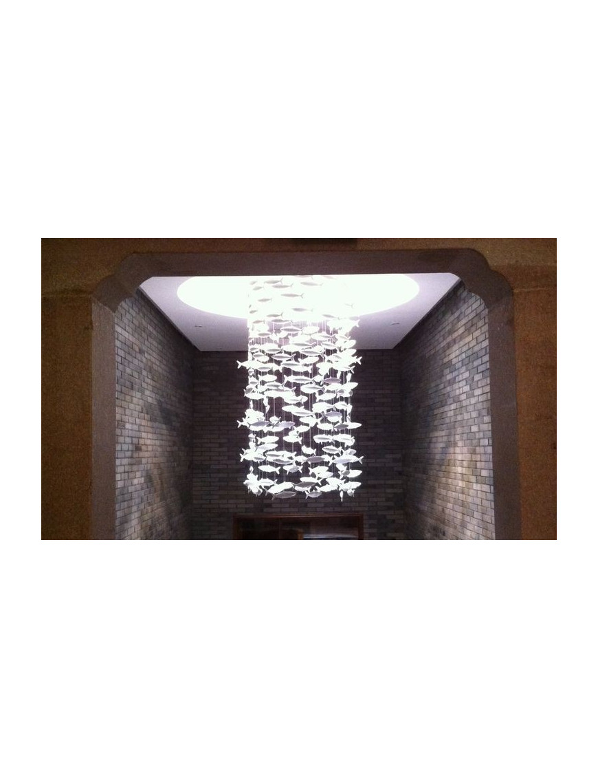 Shoal bone Chandelier Scabetti white color 500pcs with detail Shoal bone Chandelier Scabetti white color 500pcs with detail