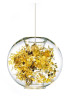 Tangle Globe pendant lamp Ingo Maurer gold color front view