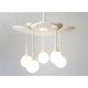 Drop ceiling lamp Ingo Maurer white color front view