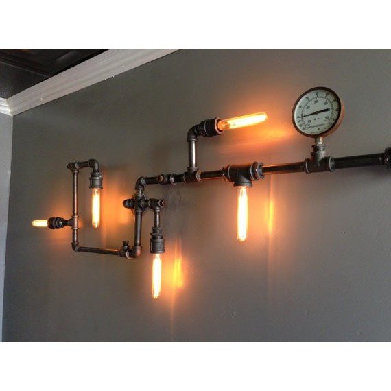 trompet Forebyggelse protein Custom Industrial Iron Pipe wall lamp| Woo Lighting & Lifestyle | Luxury  Designer Lighting | Manufactuer Customization Availabl