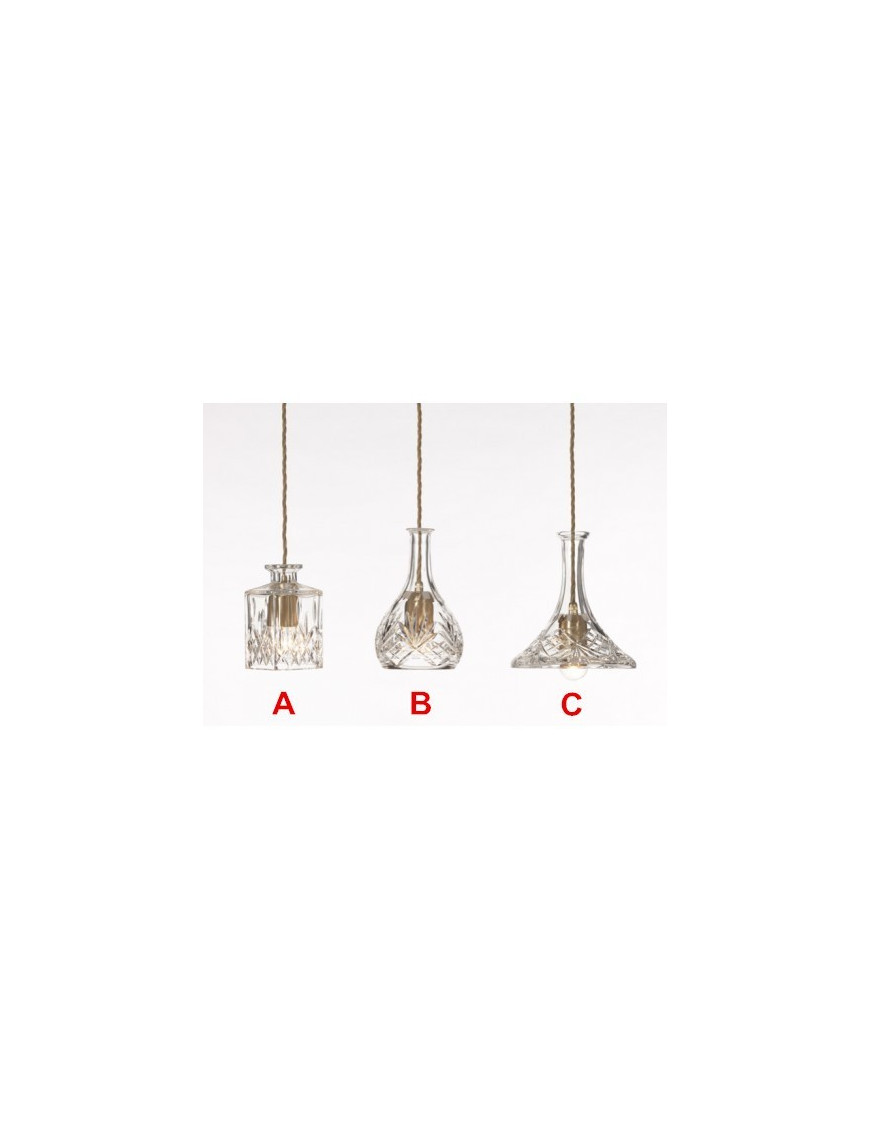 Decanter pendant lamp Axo transparent color Model A / Model B / Model C Decanter pendant lamp Axo transparent color Model A / Model B / Model C