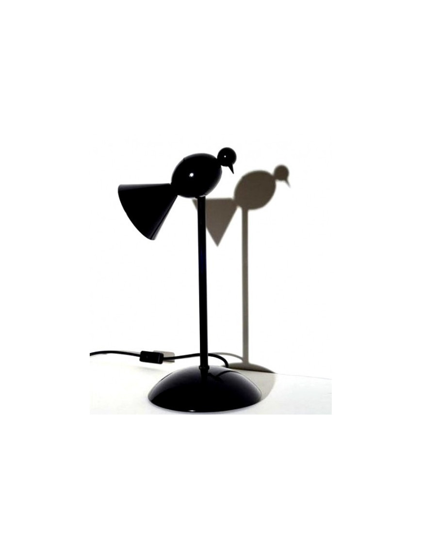 Alouette table lamp Blu Dot black color front view