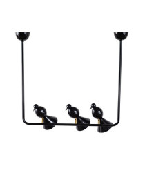 Alouette pendant lamp Atelier Areti black color 3 lights front view