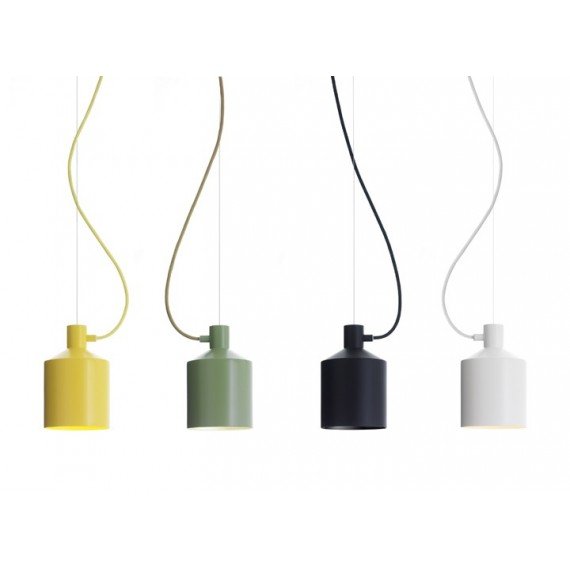 Silo pendant lamp Zero white color / black color / yellow color / green color front view