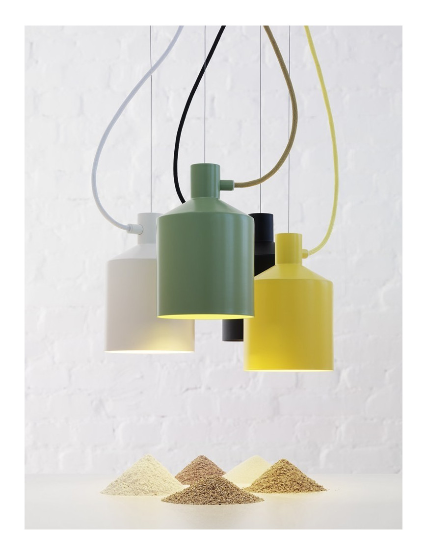 Silo pendant lamp Zero white color / black color / yellow color / green color side view