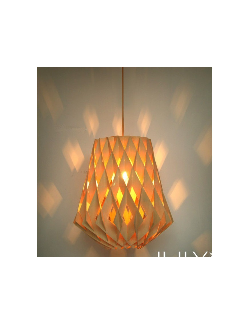 Pilke pendant lamp Showroom Finland Oy natural color Diam 36cm front view