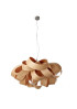 Agatha pendant lamp Arturo Alvarez natural wood color Diam 40cm front view