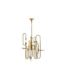 Clark pendant lamp gold color front view