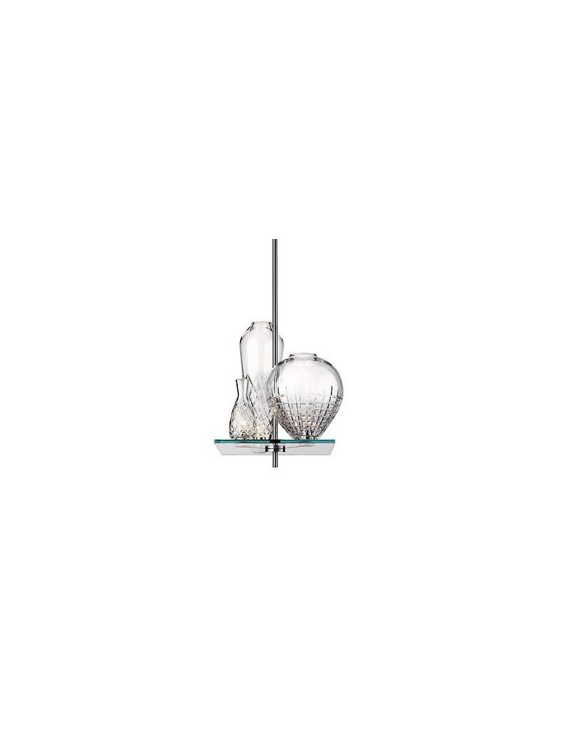 Cicatrices de luxe pendant lamp Flos transparent color cicatrices de luxe 3 vases front view Cicatrices de luxe pendant lamp Flos transparent color cicatrices de luxe 3 vases front view