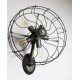Industrial Retro Edison fan wall lamp black color with detail