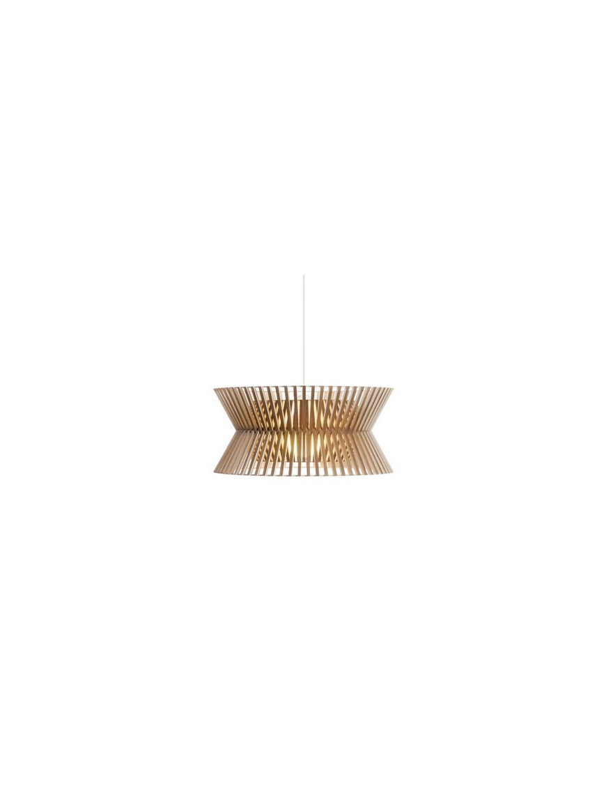 Secto KONTRO 6000 pendant lamp Secto Design natural wood color front view Secto KONTRO 6000 pendant lamp Secto Design natural wood color front view