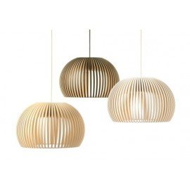 Secto Atto 5000 pendant lamp Secto Design natural wood color / black color / white color