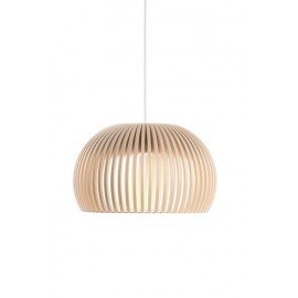 Secto Atto 5000 pendant lamp Secto Design natural wood color front view