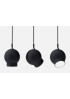 Ogle pendant lamp Form us with love black color front view