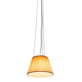 Romeo Soft pendant lamp Flos yellow lampshade front view