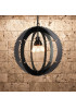 Industrial Gear Wheel pendant lamp Dezignlover black color L front view