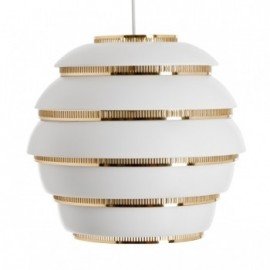 A331 Beehive Pendant Lamp in white Artek front view