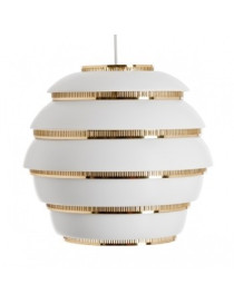 A331 Beehive Pendant Lamp in white Artek front view