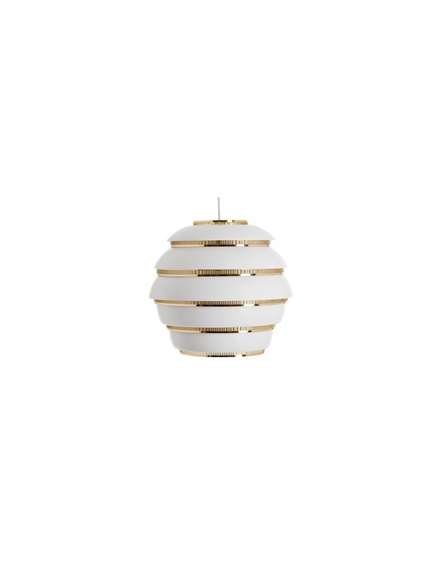 A331 Beehive Pendant Lamp in white Artek front view