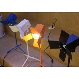 Foto LED table lamp Zero white color / black color / blue color / orange color top view