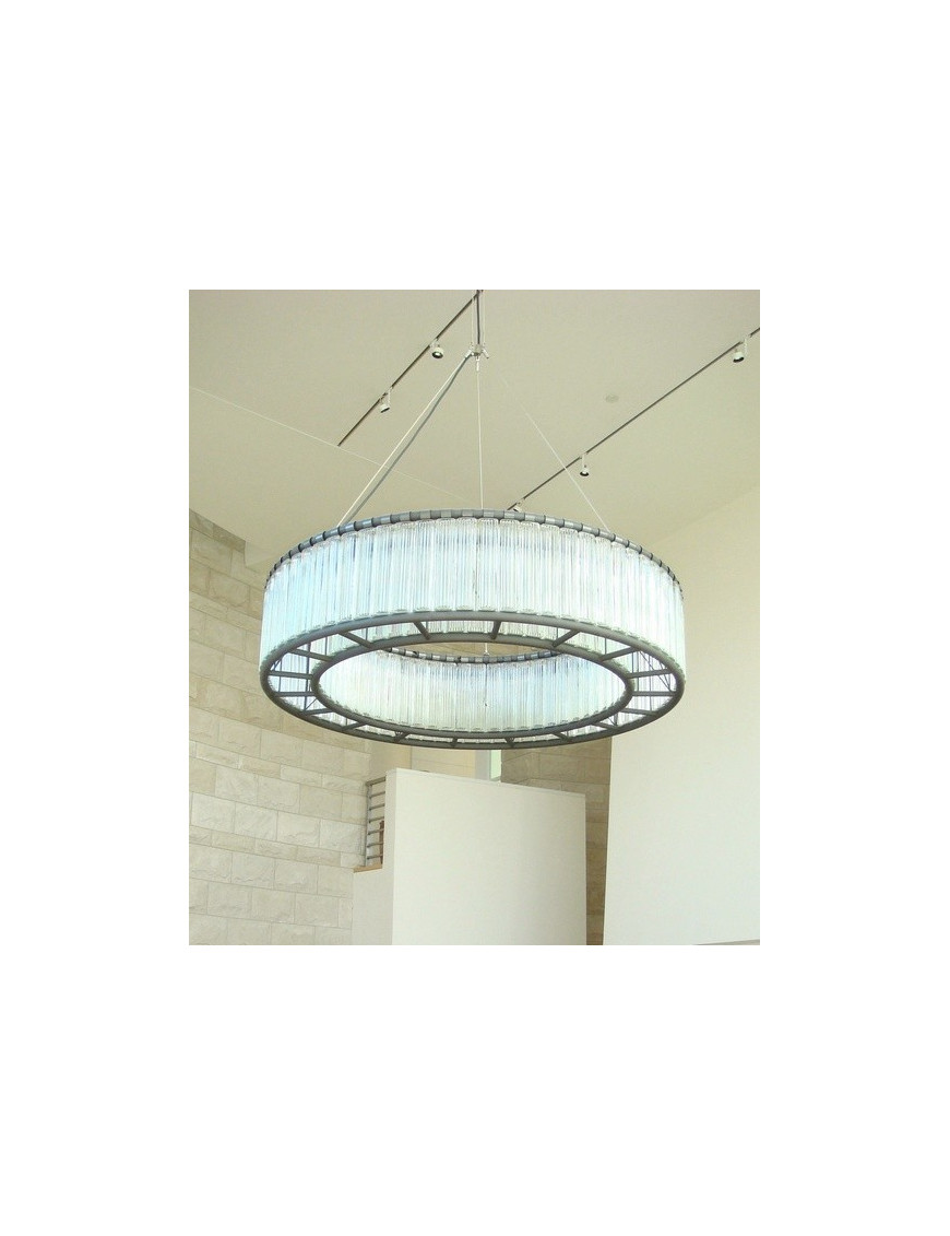 Estadio chandelier Santa & Cole Diam 100cm front view Estadio chandelier Santa & Cole Diam 100cm front view